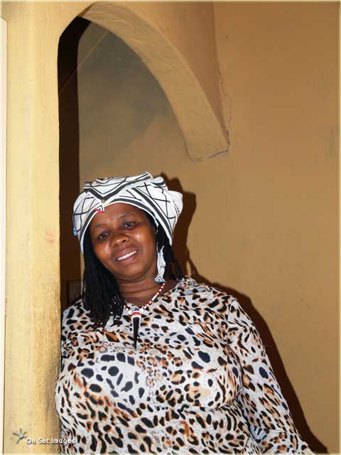 Sangoma or Witch Doctor Nolitha Mngomezulu at her home in Imizamo Yethu, Hout Bay