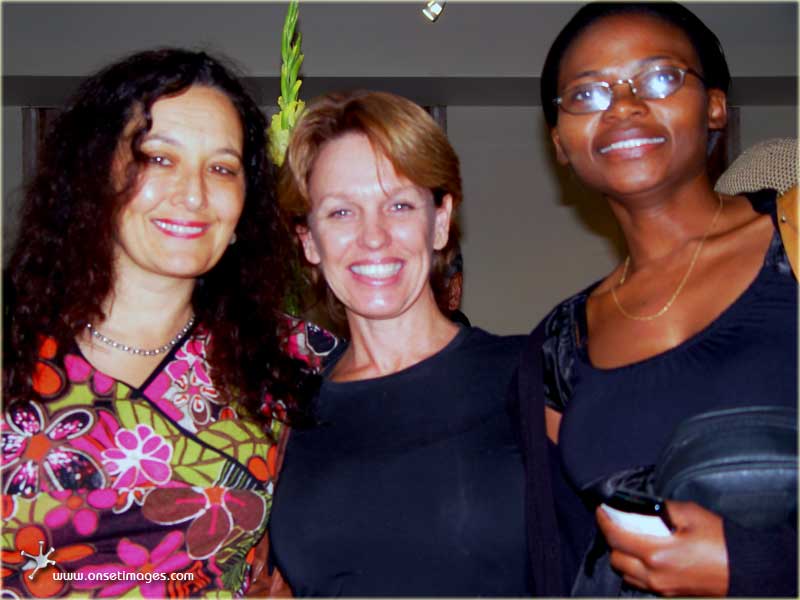 Sue Isserow, Sue Isserow Productions with friend Nikky and from the CFC office Nonkanyiso Nyilika