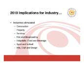 2010 Implications for Industry