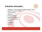 Industries Stimulated
