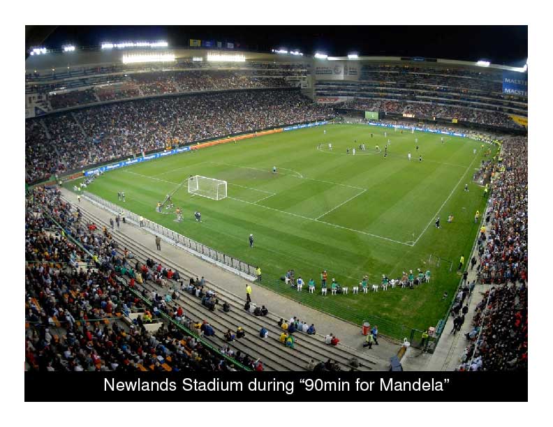 Newlands Stadium during -90min for Mandela-
