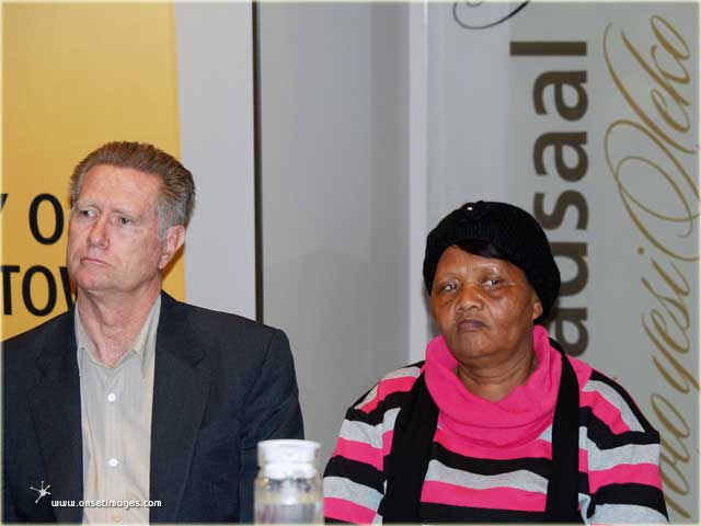 SANParks Managing Executive Paul Daphne and Mabel May from the Hangberg Peace and Mediation Forum