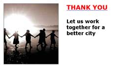 Let us work together for a better city