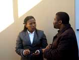 Zandile Madikane and Linda Mase